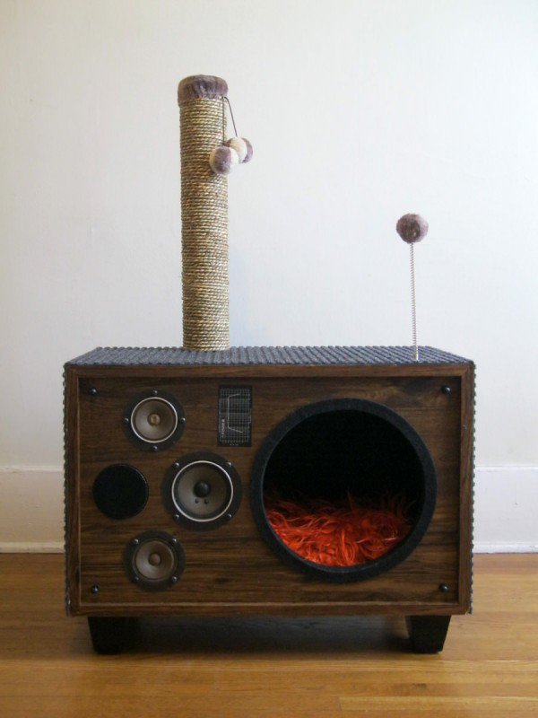 speaker cat bed